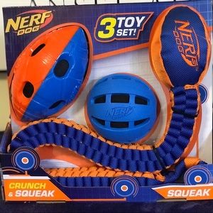 Nerf 3pk. Squeaky Dog Toys. Brand new
